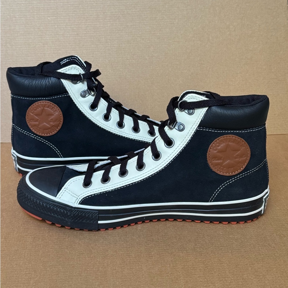 Custom Converse Chuck 70 Hi-top Black Suede Leather Shoes Men’s Size 8